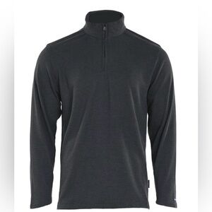 Tyndale  FR Classic Casual 1/4 Zip Pullover Charcoal Black Sz Large Made In USA